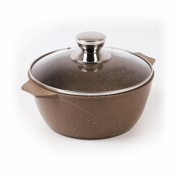 Кастрюля 4,0л  Гранит brown /44806/